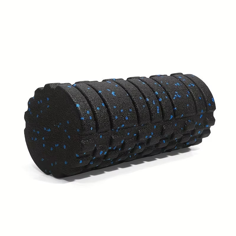 EPP Foam Roller - High-Density Solid Core for Muscle Recovery/Massage, Speckled Blue Grip, Durable Fitness Tool