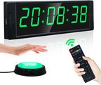 Gym Timer Clock, Green, Interval Timer for Workout, Portable Home Gym Accessory