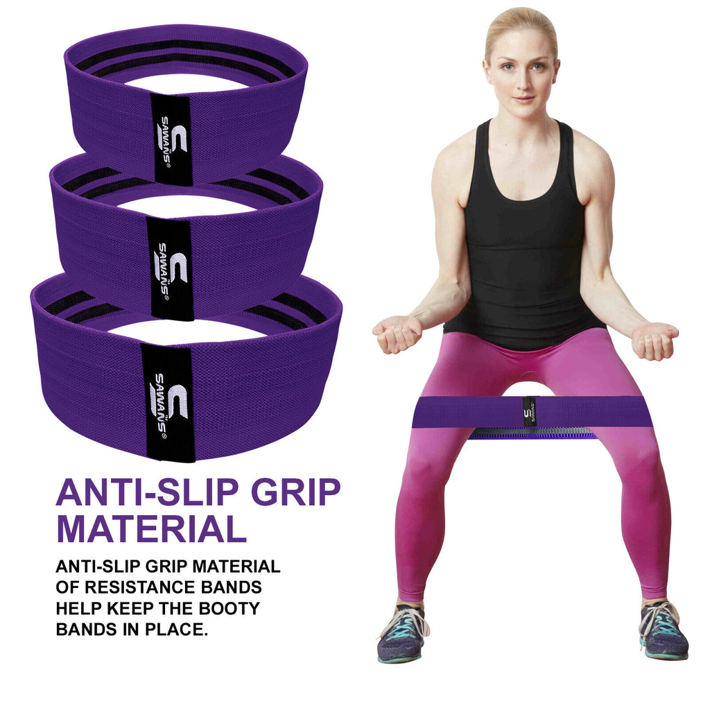Fabric Resistance Bands for Women - Booty Bands for Hip Circles, Leg and Glute Exercises