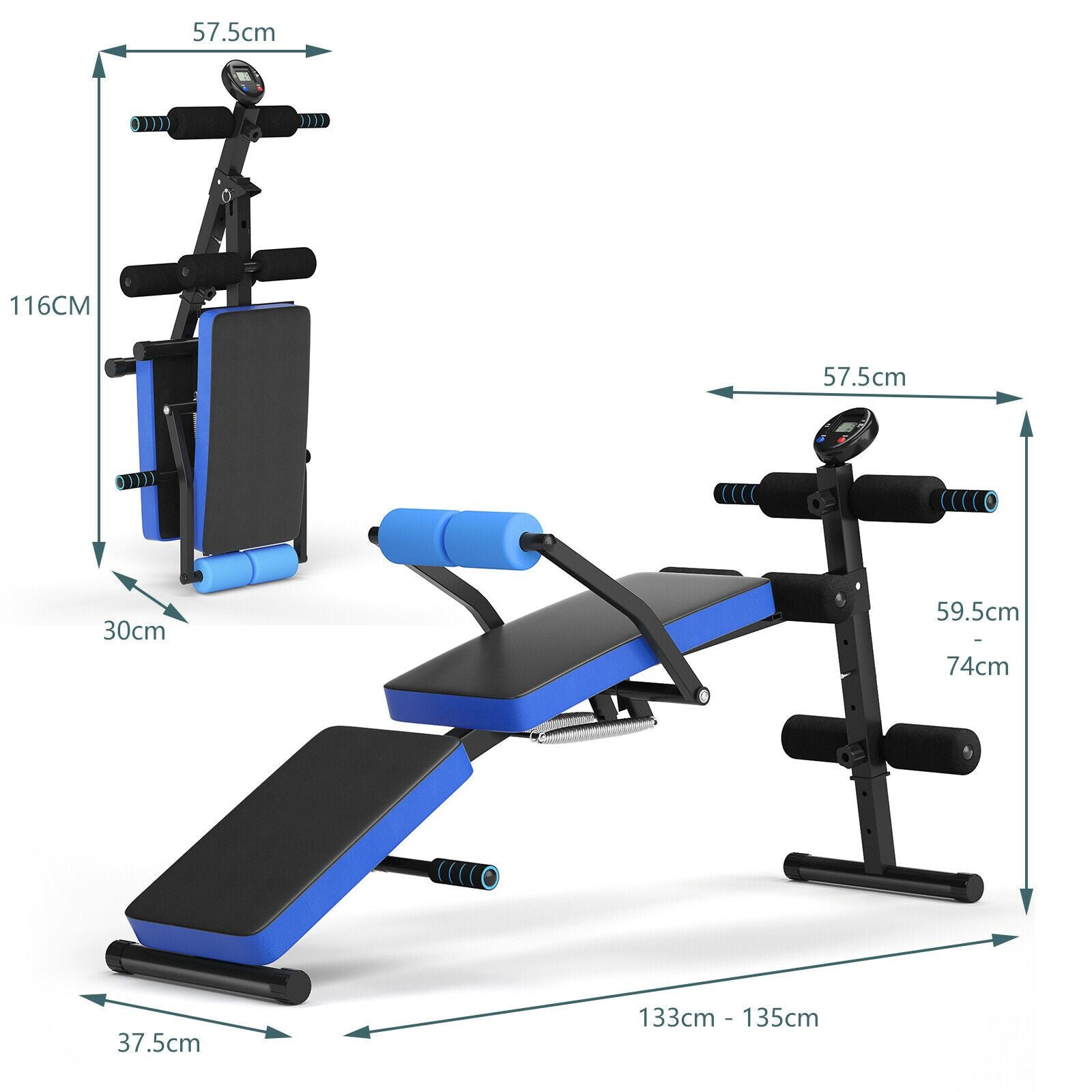 Adjustable Weight Bench - Foldable