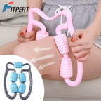 Muscle Massage Roller for Deep Tissue 360° Manual Dual Angle Foam Massager Roller for Legs Neck Arm Waist Muscle Roller Massager