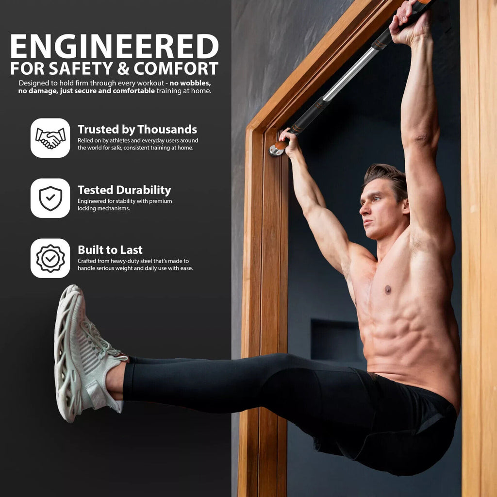 Adjustable Home Fitness Chin-Up Bar for Doorway Workout Training