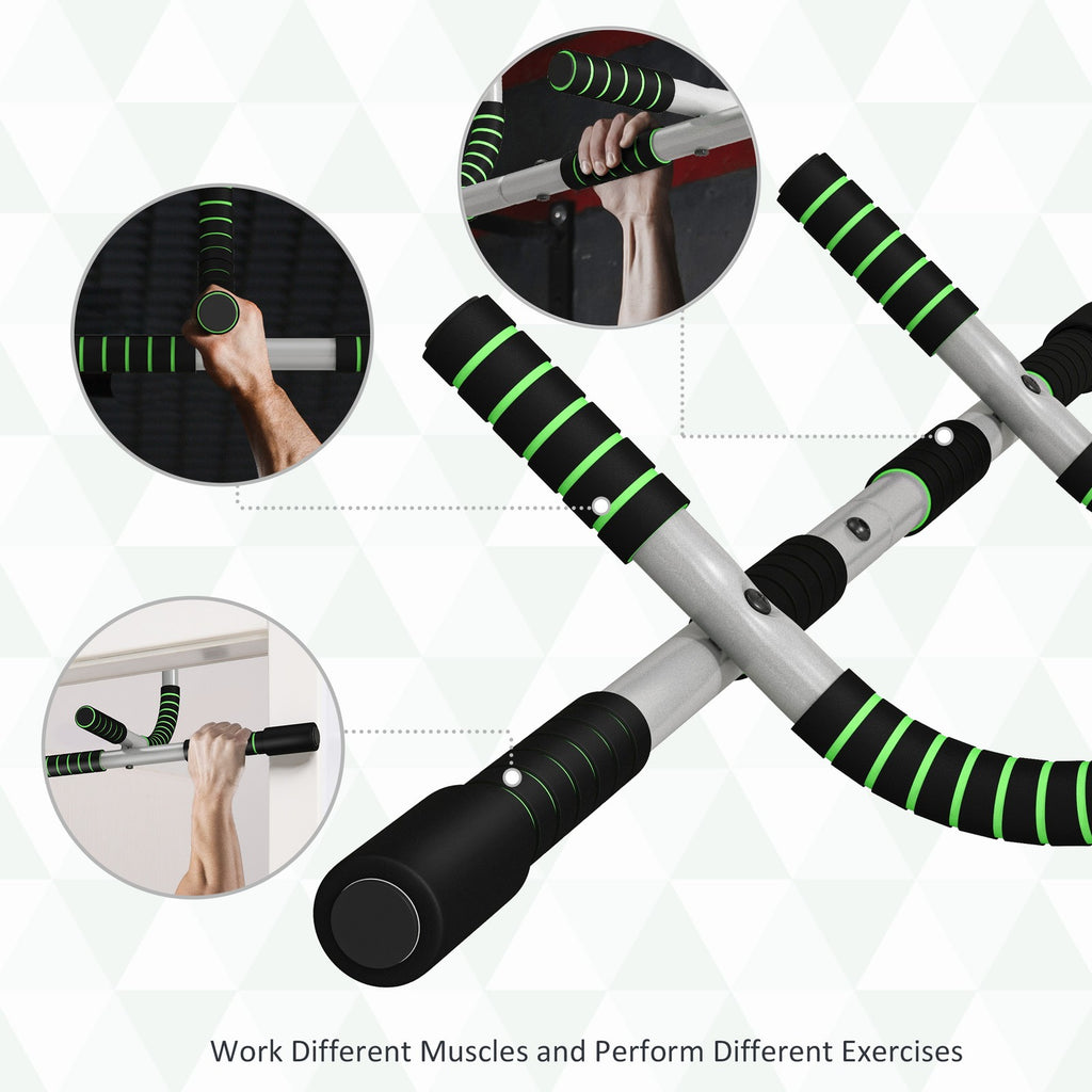 Indoor Horizontal Pull-Up Bar for Home Fitness - Upper Body Workout Equipment