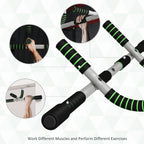 Indoor Horizontal Pull-Up Bar for Home Fitness - Upper Body Workout Equipment