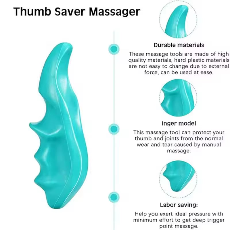 Manual Trigger Point Massage Tool and Thumb Massager for Full Body Deep Tissue Massage