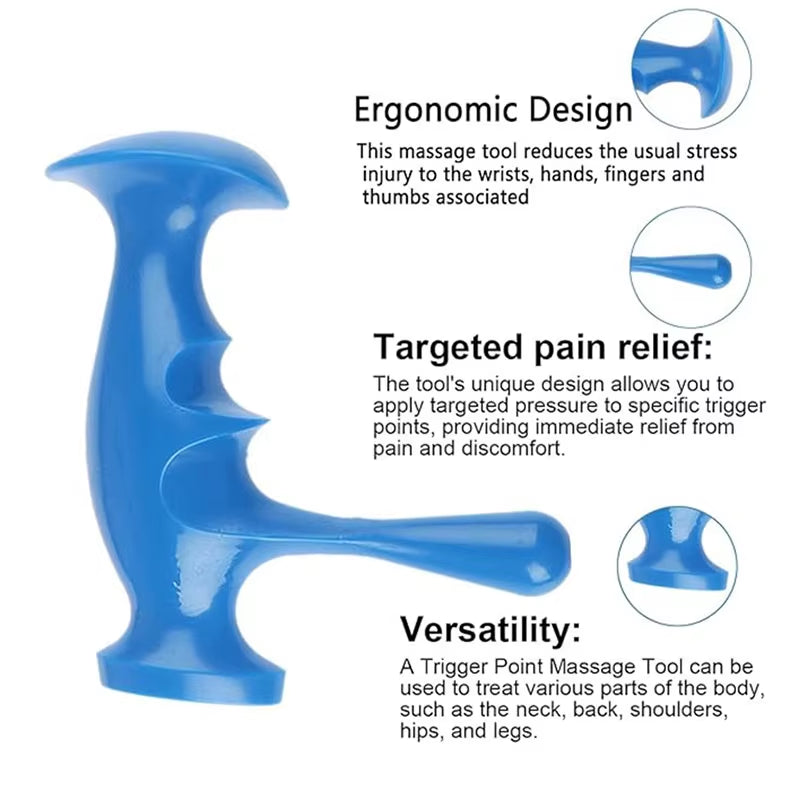 Manual Trigger Point Massage Tool and Thumb Massager for Full Body Deep Tissue Massage