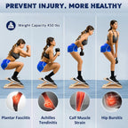Portable Wooden Slant Board for Calf Stretching Squats Calf Stretcher Pilates Physical Therapy Equipment Adjustable Incline Boar