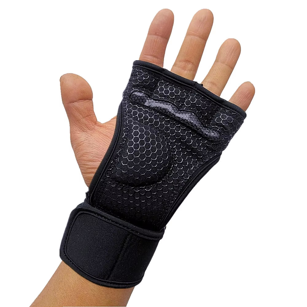 Anti-Slip Dumbbell Kettlebell Fitness Gloves Yoga Bodybuilding Workout Weightlifting Gym Gloves for Man Women Crossfit Training