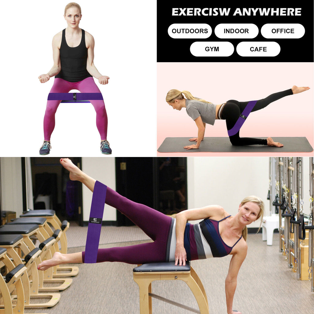 Fabric Resistance Bands for Women - Booty Bands for Hip Circles, Leg and Glute Exercises