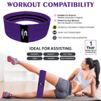 Fabric Resistance Bands for Women - Booty Bands for Hip Circles, Leg and Glute Exercises