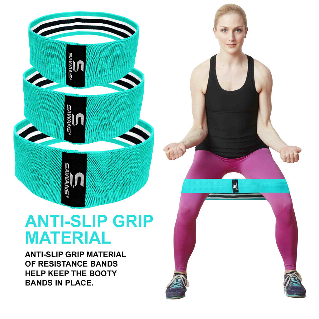 Fabric Resistance Bands for Women - Booty Bands for Hip Circles, Leg and Glute Exercises