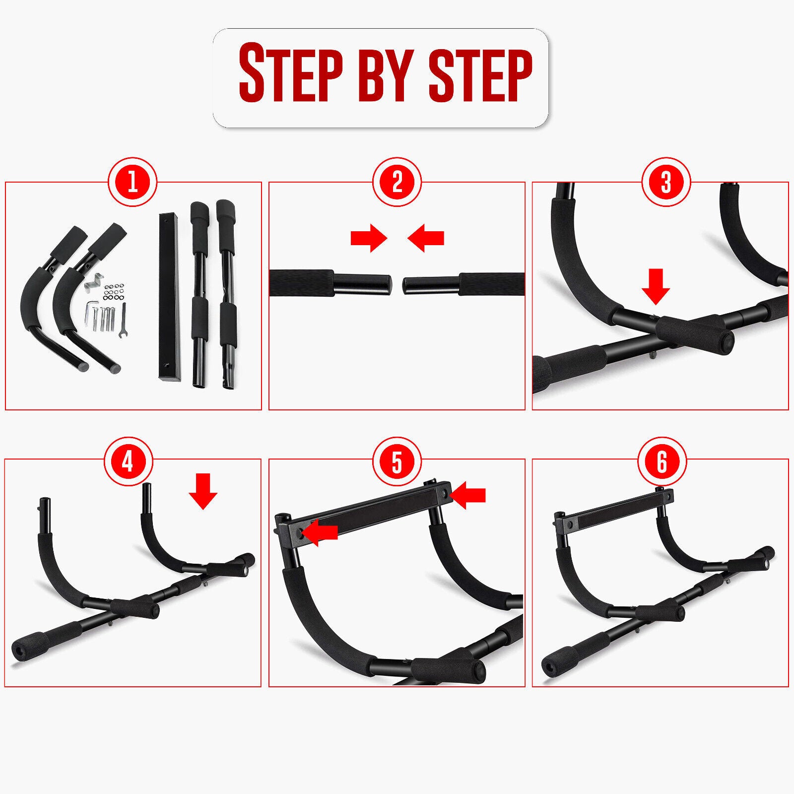 Doorway Pull-Up Bar for Home Fitness and Strength Training