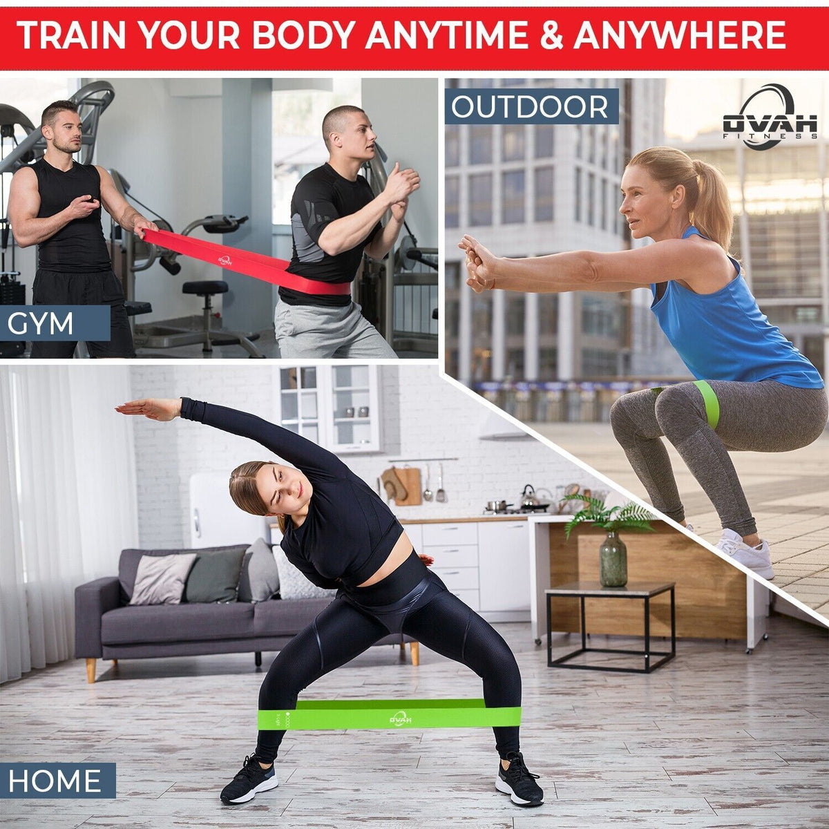 Professional Resistance Bands for Fitness, Yoga, and Home Gym - Available in Sets or Singles