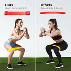 Different Resistance Bands Yoga Band Fitness Exercise Training Hip Tension Band Leg Squat Dance Elastic Loop Stretch Band
