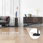 HOMCOM Walking Pad Treadmill, 2.5HP Folding Treadmill, Portable under Desk Treadmill, Running Jogging Walking Machine, 1-10KM/H