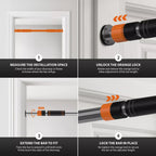 Adjustable Home Fitness Chin-Up Bar for Doorway Workout Training