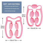 Muscle Massage Roller for Deep Tissue 360° Manual Dual Angle Foam Massager Roller for Legs Neck Arm Waist Muscle Roller Massager