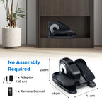Under Desk Elliptical Machine with Display Screen and Remote Control