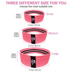 Fabric Resistance Bands for Women - Booty Bands for Hip Circles, Leg and Glute Exercises