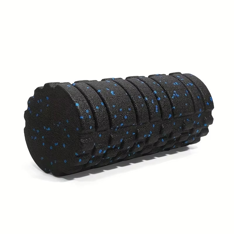 EPP Foam Roller - High-Density Solid Core for Muscle Recovery/Massage, Speckled Blue Grip, Durable Fitness Tool