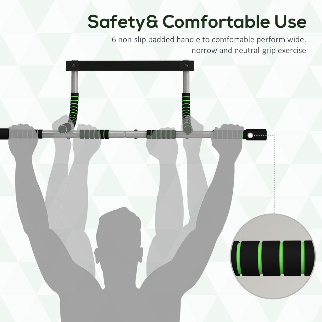 Indoor Horizontal Pull-Up Bar for Home Fitness - Upper Body Workout Equipment