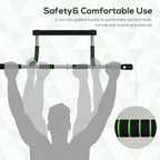 Indoor Horizontal Pull-Up Bar for Home Fitness - Upper Body Workout Equipment
