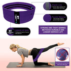 Fabric Resistance Bands for Women - Booty Bands for Hip Circles, Leg and Glute Exercises