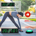 Gym Timer Clock, Green, Interval Timer for Workout, Portable Home Gym Accessory