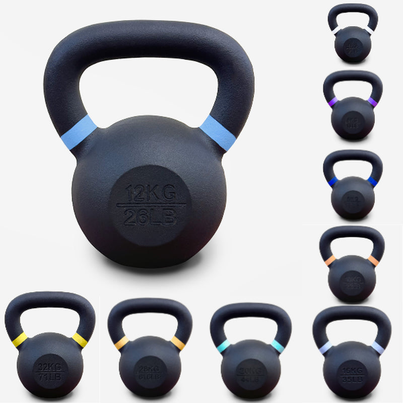 Cast Iron Neoprene Kettlebells for Fitness Training - Available in 2kg to 28kg