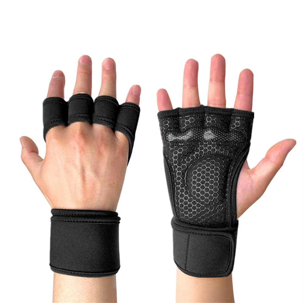 Anti-Slip Dumbbell Kettlebell Fitness Gloves Yoga Bodybuilding Workout Weightlifting Gym Gloves for Man Women Crossfit Training