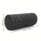 EPP Foam Roller - High-Density Solid Core for Muscle Recovery/Massage, Speckled Blue Grip, Durable Fitness Tool