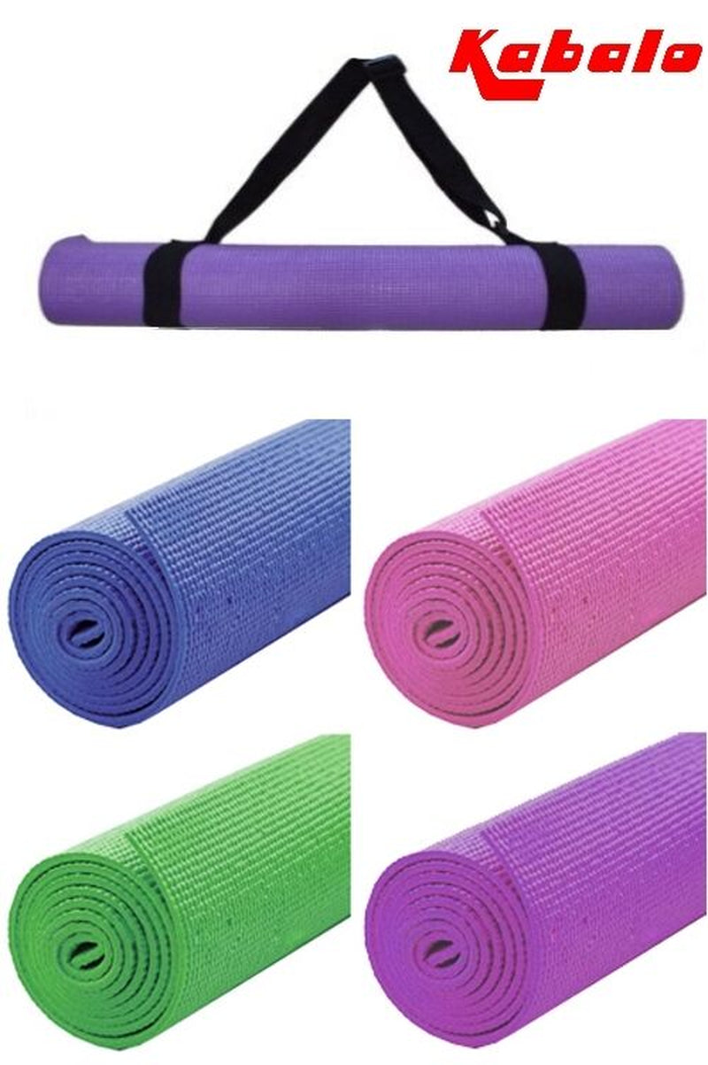 Extra Long Yoga Mat 183cm x 61cm for Fitness, Camping, and Pilates with Carry Strap Bag