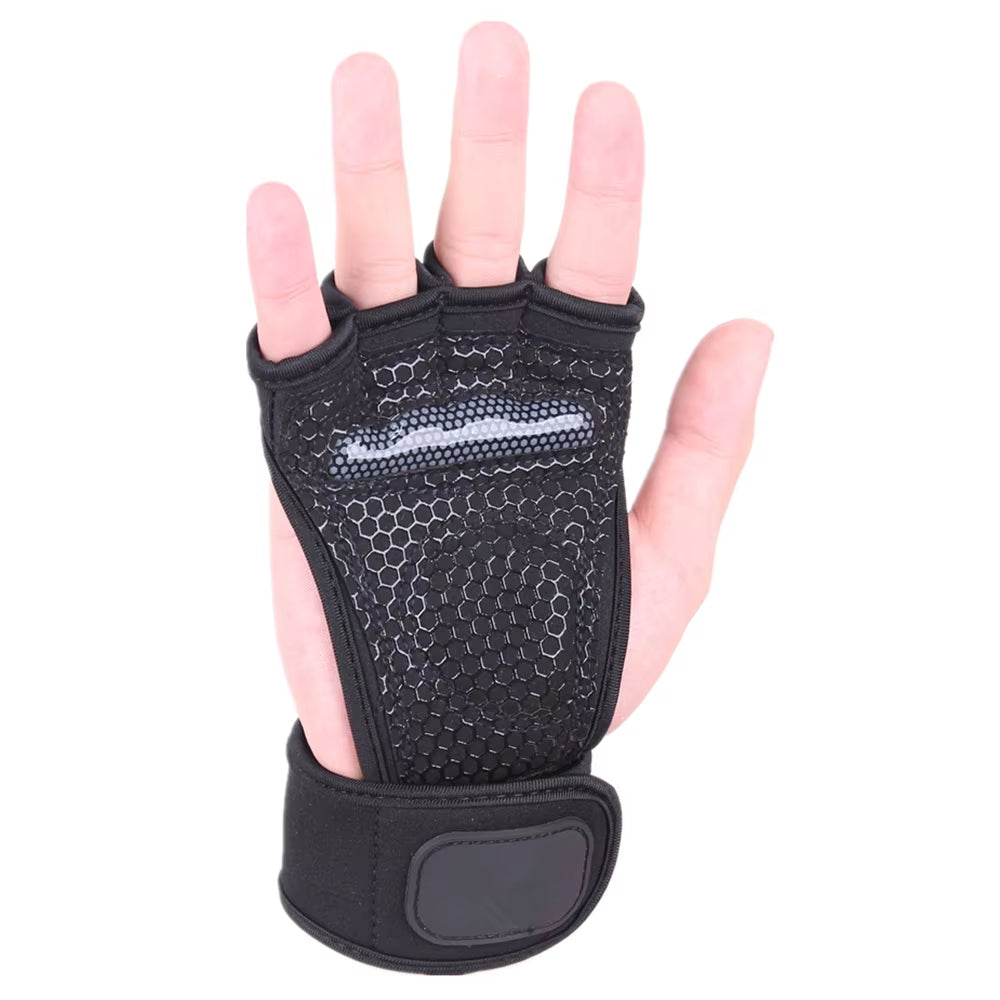 Anti-Slip Dumbbell Kettlebell Fitness Gloves Yoga Bodybuilding Workout Weightlifting Gym Gloves for Man Women Crossfit Training