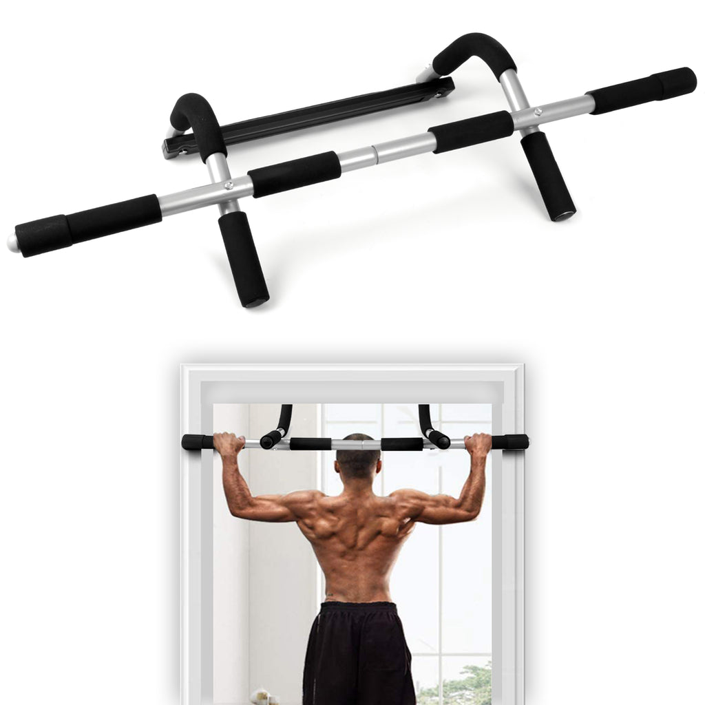 Professional Fitness Door Bar for Chin-Ups, Pull-Ups, Sit-Ups, and Dips Workout