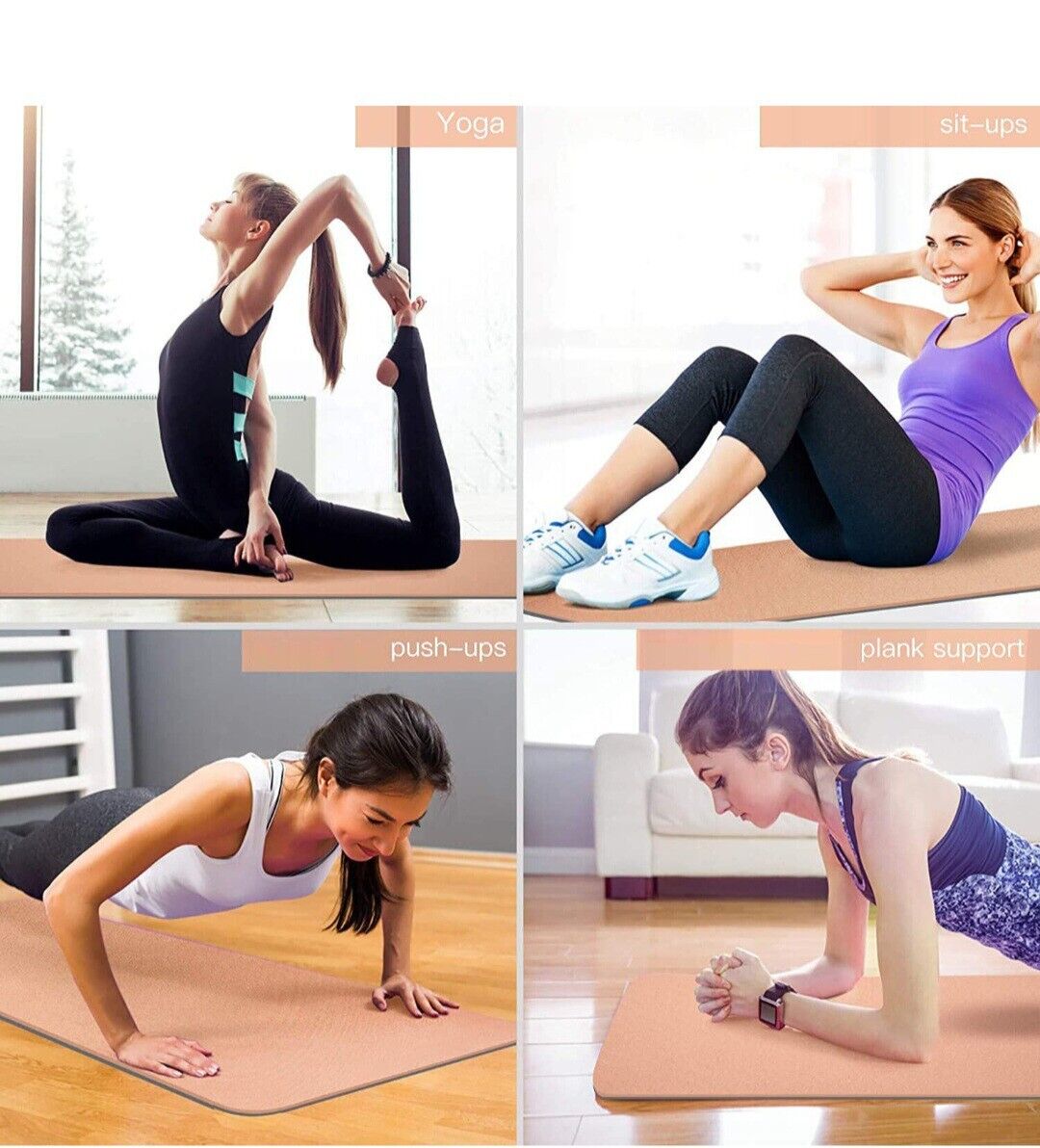 Eco TPE Yoga Mat - Non-Slip Fitness & Exercise Mat